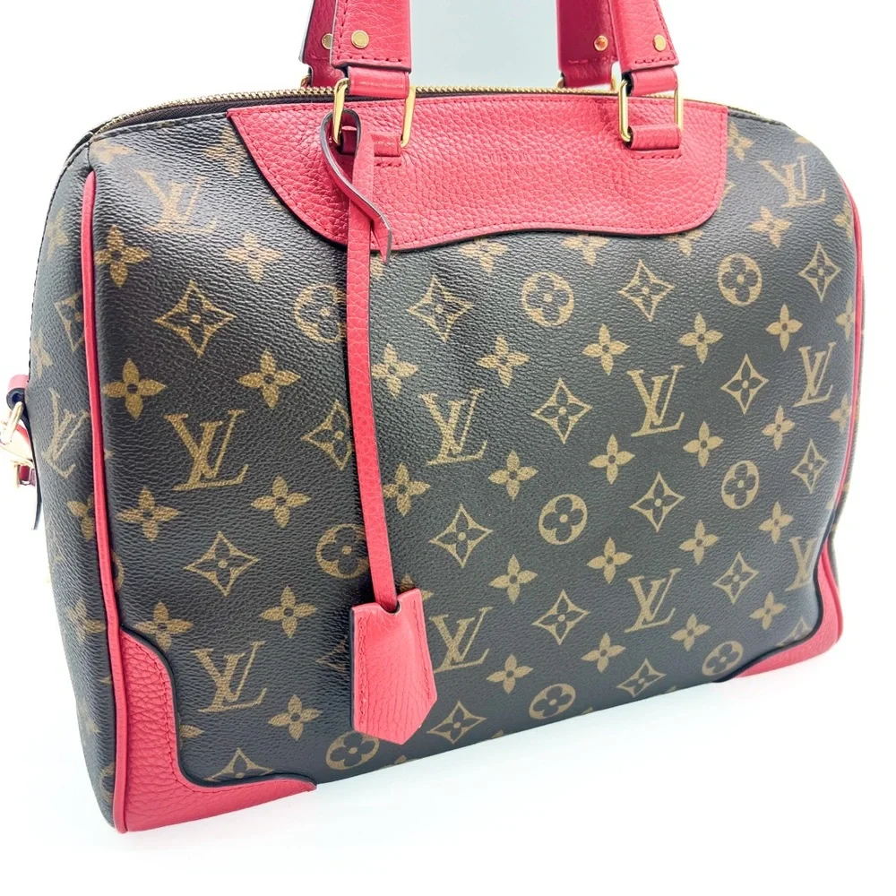 Louis Vuitton Monogram Retiro NM Coquelicot Tote Handbag - Picture 5 of 17
